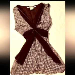 Light and Sexy Brown and Creamy White Shirt